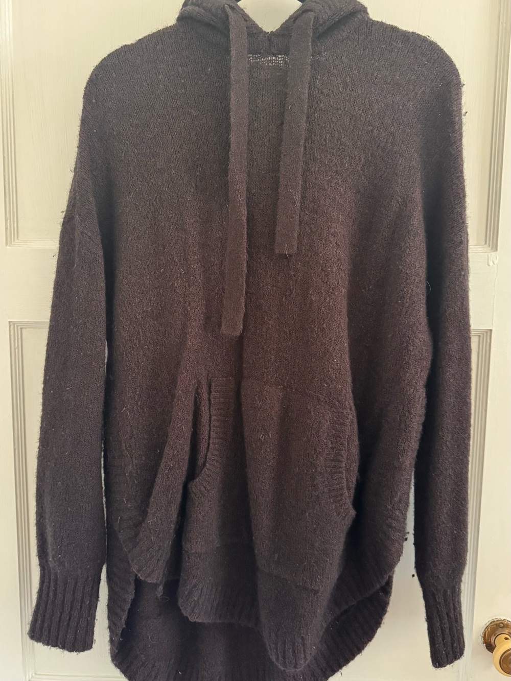 Madewell Women’s Eggplant Hoodie Sweater